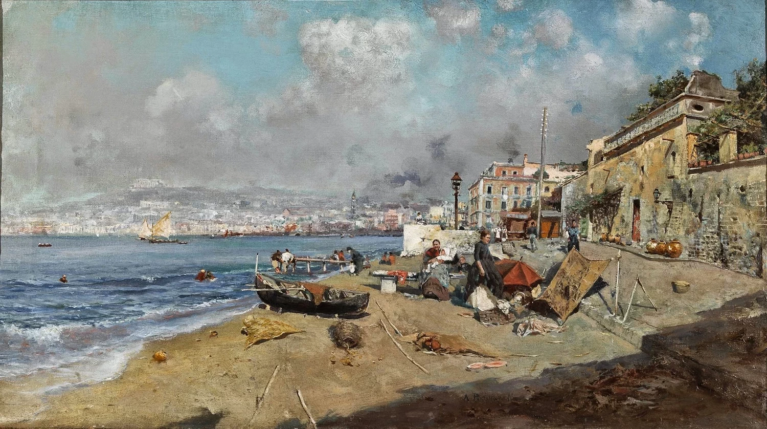 159-Attilio Pratella -sulla spiaggia  